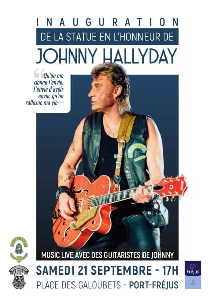 Inaugurazione della statua di Johnny Hallyday